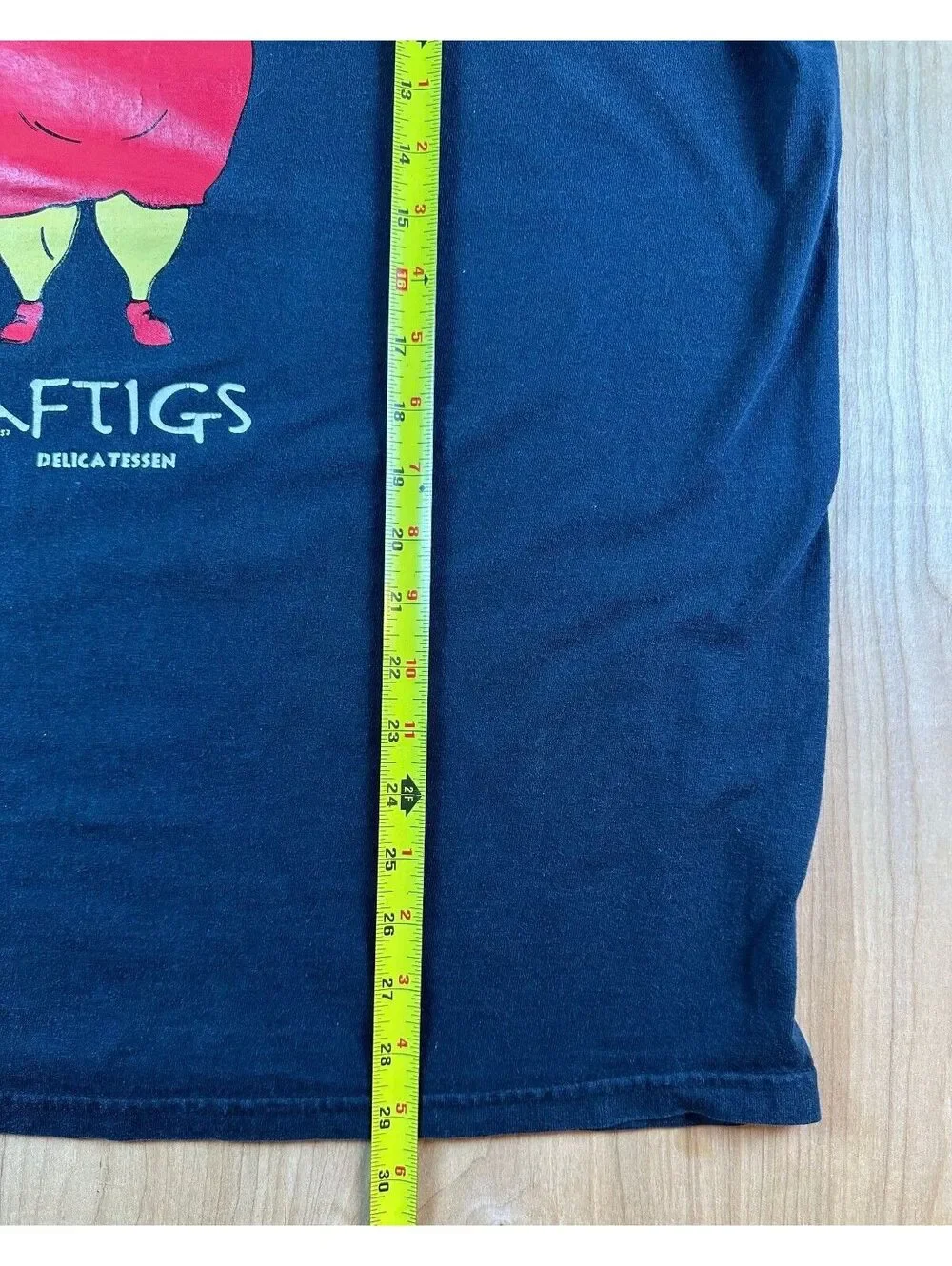 Vintage 90s Zaftigs Delicatessan tshirt xlarge cartoon woman massachusetts